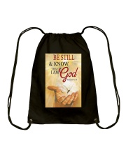 BE STILL AND KNOW THAT I AM GOD Drawstring Bag tile