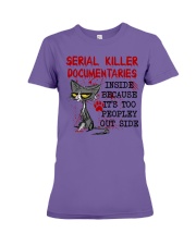 SERIAL KILLER DOCUMENTARIES Premium Fit Ladies Tee tile