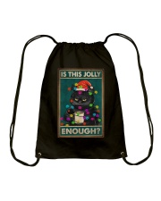 IS THIS JOLLY ENOUGH Drawstring Bag tile