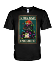 IS THIS JOLLY ENOUGH V-Neck T-Shirt tile