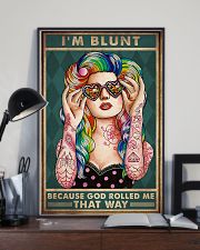 I'M BLUNT BECAUSE GOD ROLLED ME THAT WAY 11x17 Poster lifestyle-poster-2