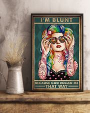I'M BLUNT BECAUSE GOD ROLLED ME THAT WAY 11x17 Poster lifestyle-poster-3