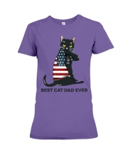 BEST CAT DAD EVER Premium Fit Ladies Tee tile