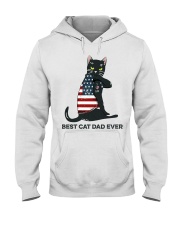 BEST CAT DAD EVER Hooded Sweatshirt front