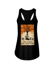 JUST A GIRL WHO LOVES BOOKS Ladies Flowy Tank tile