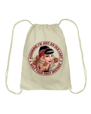 ASSUMING I'M JUST AN OLD LADY WAS YOUR FIRST Drawstring Bag tile