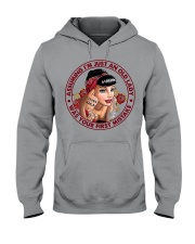 ASSUMING I'M JUST AN OLD LADY WAS YOUR FIRST Hooded Sweatshirt tile