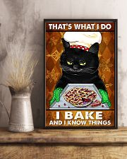 THAT'S WHAT I DO I BAKE AND I KNOW THINGS 11x17 Poster lifestyle-poster-3