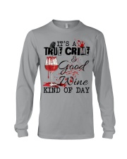 IT'S A TRUE CRIME AND GOOD WINE KIND OF DAY Long Sleeve Tee tile