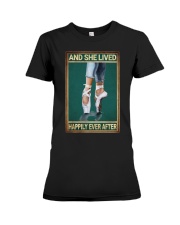 AND SHE LIVED HAPPILY EVER AFTER Premium Fit Ladies Tee tile