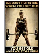 YOU DON'T STOP LIFTING 11x17 Poster front