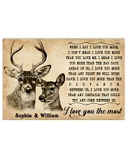 DEER COUPLE - CUSTOM NAME 24x16 Poster front