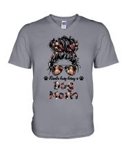 DOG MOM V-Neck T-Shirt tile