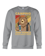 CAMPING AND VODKA BECAUSE MURDER IS WRONG Crewneck Sweatshirt tile