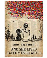DOG AND GIRL - CUSTOM NAME 11x17 Poster front