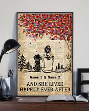 DOG AND GIRL - CUSTOM NAME 11x17 Poster lifestyle-poster-2