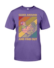 CLUCK AROUND AND FIND OUT Premium Fit Mens Tee tile