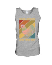 CLUCK AROUND AND FIND OUT Unisex Tank tile