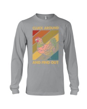 CLUCK AROUND AND FIND OUT Long Sleeve Tee tile