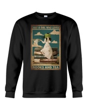 JUST A GIRL WHO LOVES BOOKS AND TEA Crewneck Sweatshirt tile