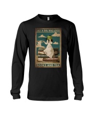JUST A GIRL WHO LOVES BOOKS AND TEA Long Sleeve Tee tile
