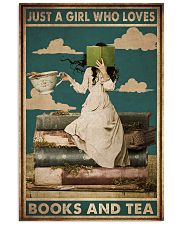 JUST A GIRL WHO LOVES BOOKS AND TEA 11x17 Poster front