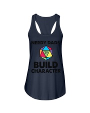 NERDY DADS BUILD CHARACTER Ladies Flowy Tank tile