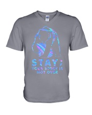 STAY YOUR STORY IS NOT OVER V-Neck T-Shirt tile