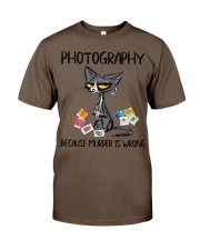 PHOTOGRAPHY BECAUSE MURDER IS WRONG Classic T-Shirt tile