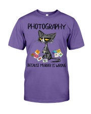 PHOTOGRAPHY BECAUSE MURDER IS WRONG Premium Fit Mens Tee tile