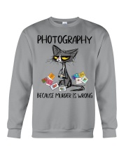 PHOTOGRAPHY BECAUSE MURDER IS WRONG Crewneck Sweatshirt tile