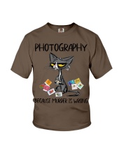 PHOTOGRAPHY BECAUSE MURDER IS WRONG Youth T-Shirt tile