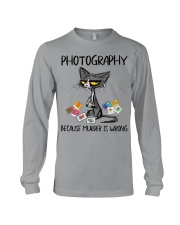 PHOTOGRAPHY BECAUSE MURDER IS WRONG Long Sleeve Tee tile