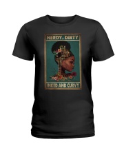 AFRO GIRL - NERDY DIRTY Ladies T-Shirt tile