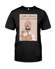 COFFEE BOOKS PEACEFUL MIND Premium Fit Mens Tee tile