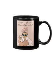 COFFEE BOOKS PEACEFUL MIND Mug tile
