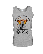 IN A WORLD FULL OF ANYTHING BE KIND Unisex Tank tile