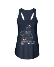 HAPPY MOTHER'S DAY TO BEST CAT MOM Ladies Flowy Tank tile