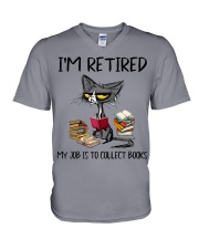 I'M RETRIED V-Neck T-Shirt tile