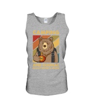 CAMPING AND COGNAC BECAUSE MURDER IS WRONG Unisex Tank tile