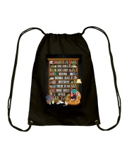 ONE DOES NOT STOP BUYING BOOKS Drawstring Bag tile