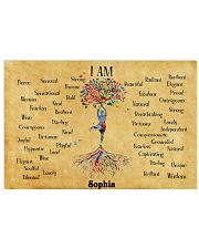 YOGA TREE - I AM - CUSTOM NAME 24x16 Poster front