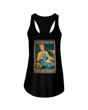 JUST A GIRL WHO LOVES GRILLED CHEEDE Ladies Flowy Tank tile