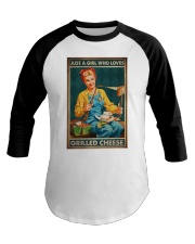 JUST A GIRL WHO LOVES GRILLED CHEEDE Baseball Tee tile