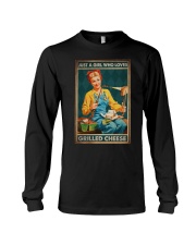 JUST A GIRL WHO LOVES GRILLED CHEEDE Long Sleeve Tee tile