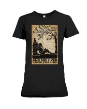 AND SHE LIVED HAPPILY EVER AFTER Premium Fit Ladies Tee tile