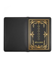 GAME NOTEBOOK - CUSTOM NAME Medium - Leather Notebook full