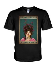 LOSE YOUR MIND FIND YOUR SOUL V-Neck T-Shirt tile