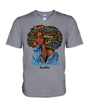 AFRO GIRL V-Neck T-Shirt tile