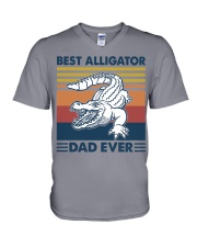 BEST ALLIGATO DAD EVER V-Neck T-Shirt tile